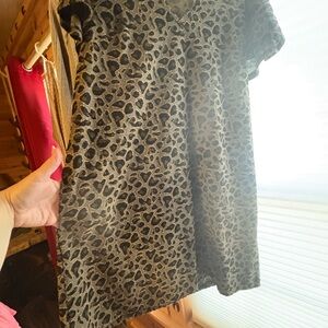 Leopard Print Short Sleeve Dress